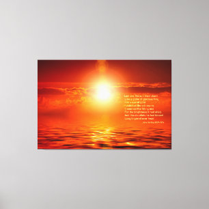 Sonnenuntergang Orange Golden Sky Sea of Gold Insp Leinwanddruck