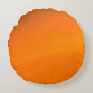 Sonnenuntergang-orange rundes Wurfs-Kissen (16") Kissen