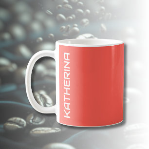 Sonnenuntergang Orange Solid Color Klassisches P Kaffeetasse