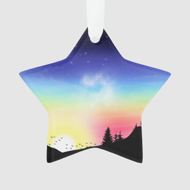 Sonnenuntergang Ornament (Vorderseite)