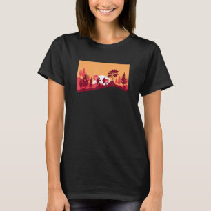 Sonnenuntergang Outdoor Wandern Treppen Albergo Co T-Shirt