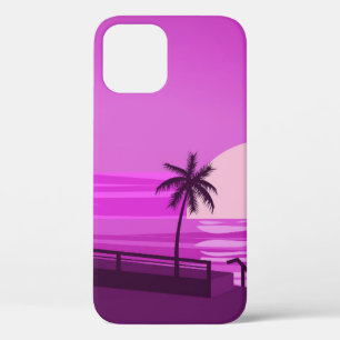 Sonnenuntergang, Ozean, Abend, Palmen, Meer, Case-Mate iPhone Hülle