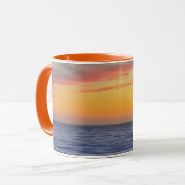 Sonnenuntergang Ozean Schöne Beach Art Tasse (Vorderseite Links)