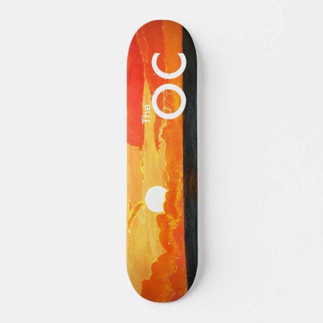 Sonnenuntergang-Ozean-Skateboard-Plattform OCS Skateboard (Vorne)