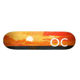 Sonnenuntergang-Ozean-Skateboard-Plattform OCS Skateboard