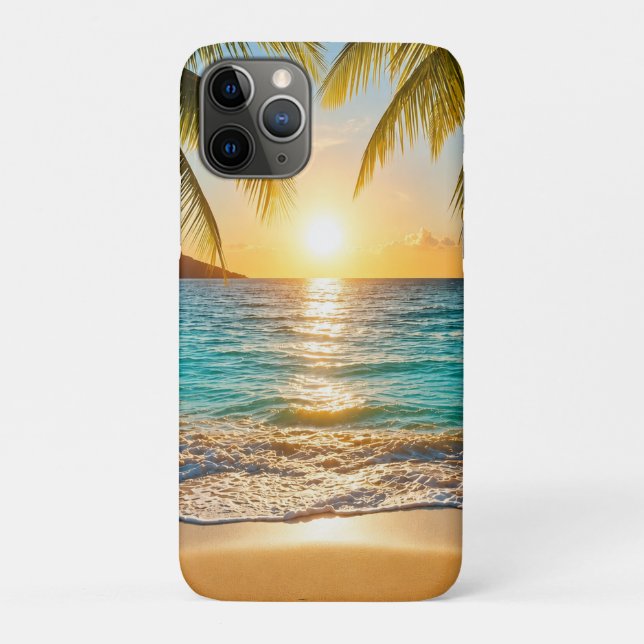 Sonnenuntergang Palm Beach Case-Mate iPhone Hülle (Rückseite)