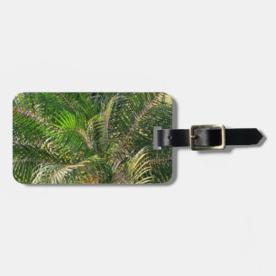 Sonnenuntergang Palm Fronds Tropical Gepäckanhänger
