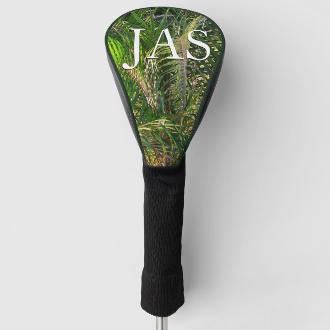 Sonnenuntergang Palm Fronds Tropical Golf Headcover (Vorderseite)