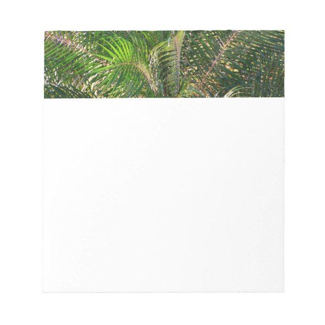 Sonnenuntergang Palm Fronds Tropical Notizblock (Vorderseite)
