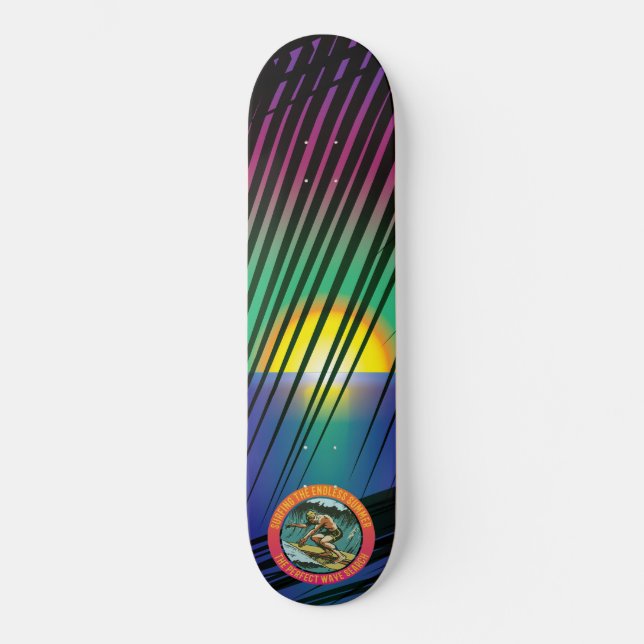 Sonnenuntergang Palm Skateboard (Vorderseite)