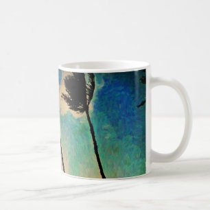 Sonnenuntergang Palm Tree Tasse