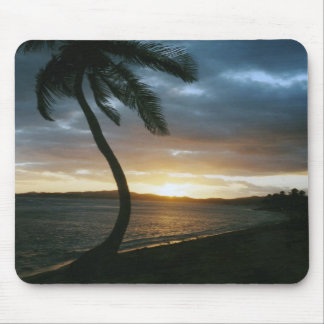 Sonnenuntergang-Palme Mousepad