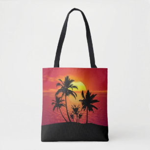 Sonnenuntergang Palmen Silhouette Design-65143