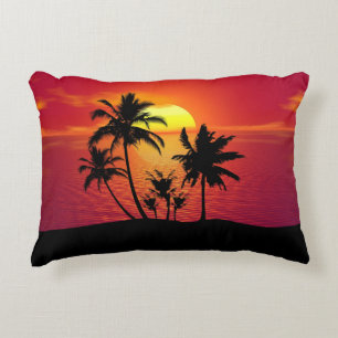 Sonnenuntergang Palmen Silhouette Design-65143 Dekokissen