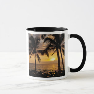 Sonnenuntergang Palmen Tasse