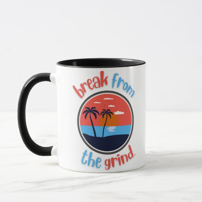 Sonnenuntergang Palms BFTG Kaffee Tasse (Links)
