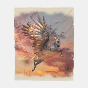 Sonnenuntergang-Pegasus-Fleece-Decke, MED, Fleecedecke
