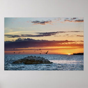 Sonnenuntergang Pelican Rock, Dauphin Island, Alab Poster