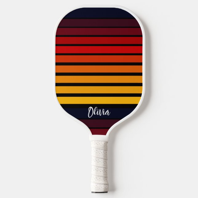 Sonnenuntergang Pickleball Schläger (Vorderseite)