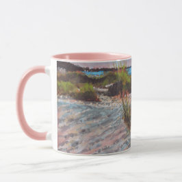 Sonnenuntergang Pink Florida Beach Art Tasse