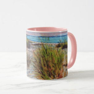 Sonnenuntergang Pink Florida Beach Art Tasse