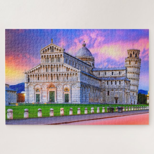 Sonnenuntergang Pisa Puzzle (Horizontal)