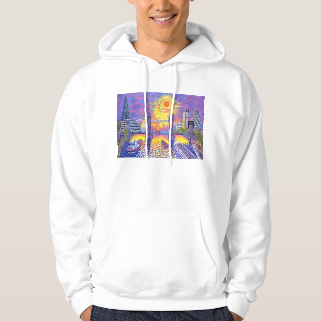 Sonnenuntergang: Pool von London 2013 Hoodie (Vorderseite)