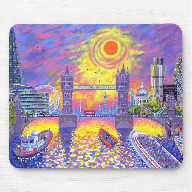 Sonnenuntergang: Pool von London 2013 Mousepad (Vorne)