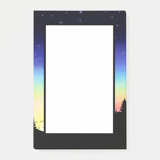 Sonnenuntergang Post-it Klebezettel (Vorderseite)