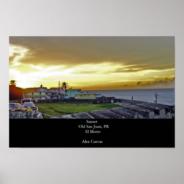 Sonnenuntergang Poster (Vorne)