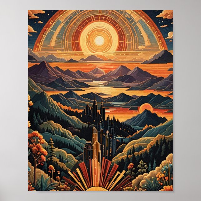 Sonnenuntergang Poster (Vorne)