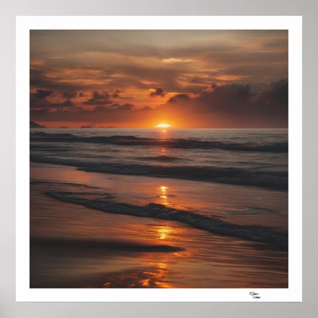 Sonnenuntergang Poster (Vorne)