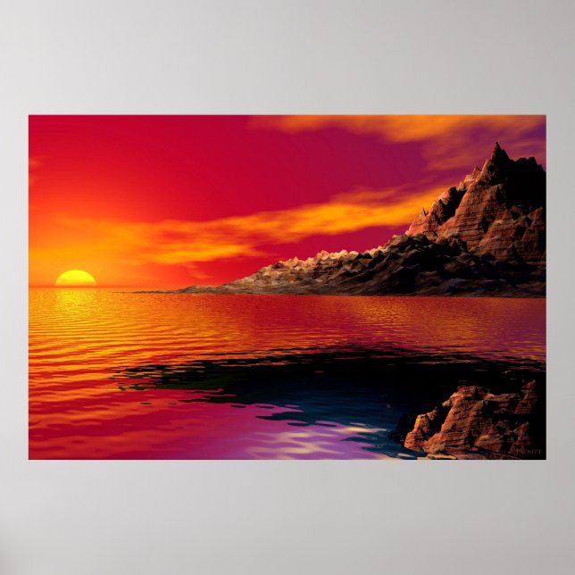Sonnenuntergang Poster (Vorne)