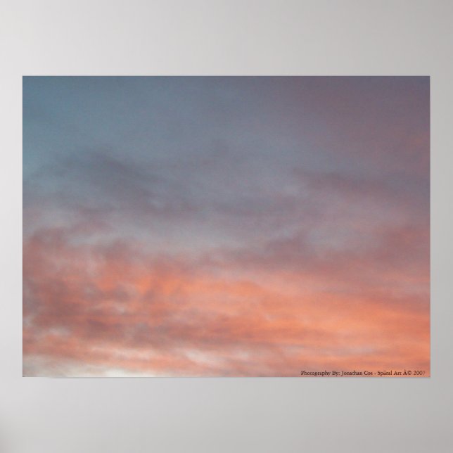 Sonnenuntergang Poster (Vorne)