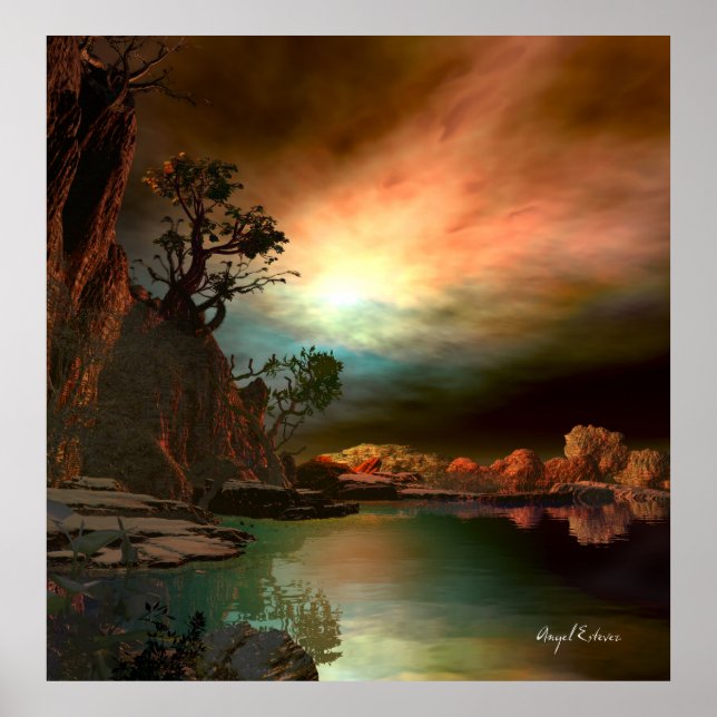 Sonnenuntergang Poster (Vorne)