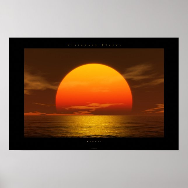Sonnenuntergang Poster (Vorne)