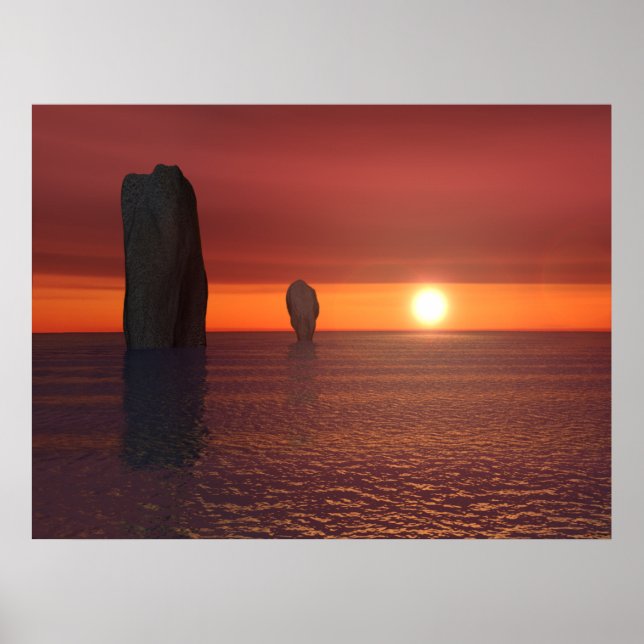 Sonnenuntergang Poster (Vorne)