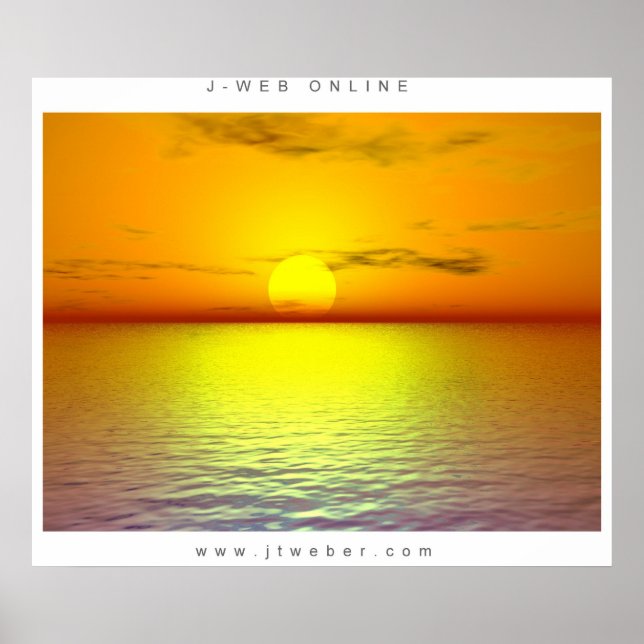 Sonnenuntergang Poster (Vorne)