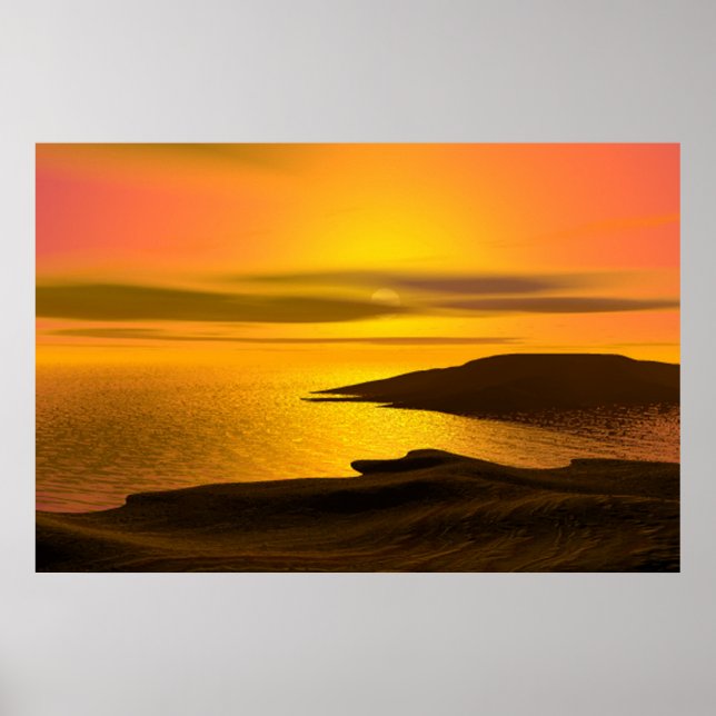 Sonnenuntergang Poster (Vorne)