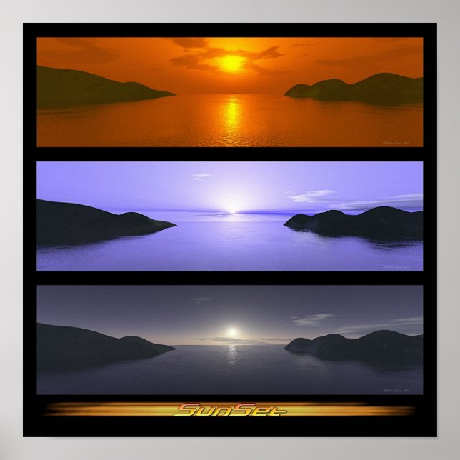 Sonnenuntergang Poster (Vorne)