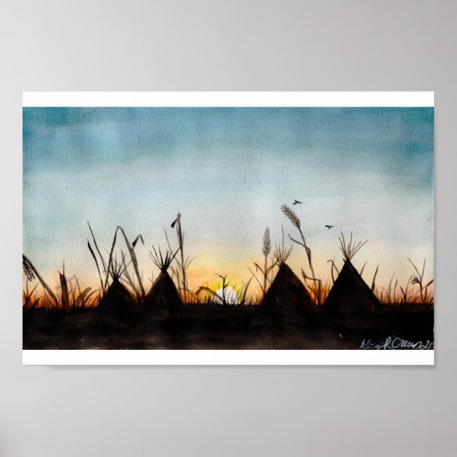 Sonnenuntergang Poster (Vorne)