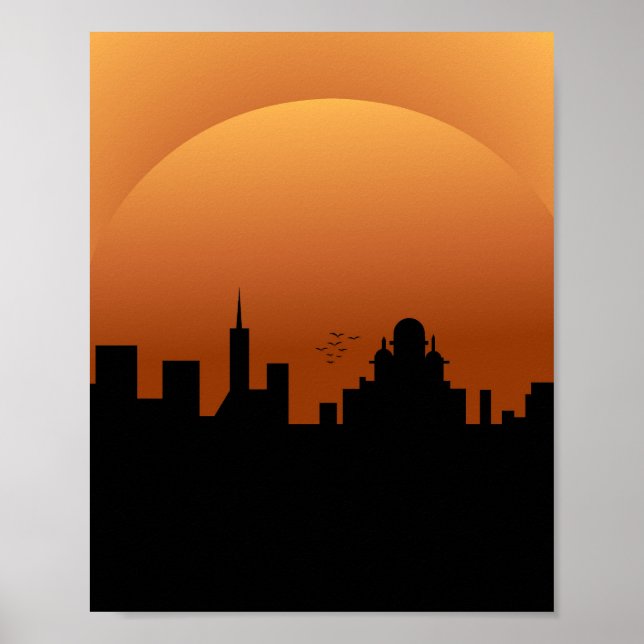 Sonnenuntergang Poster (Vorne)