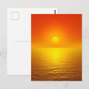 Sonnenuntergang Postkarte