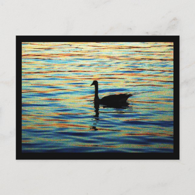 Sonnenuntergang Postkarte (Vorderseite)