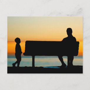 Sonnenuntergang Postkarte