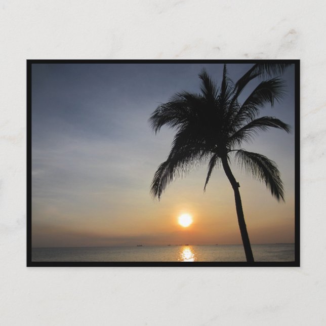 Sonnenuntergang Postkarte (Vorderseite)