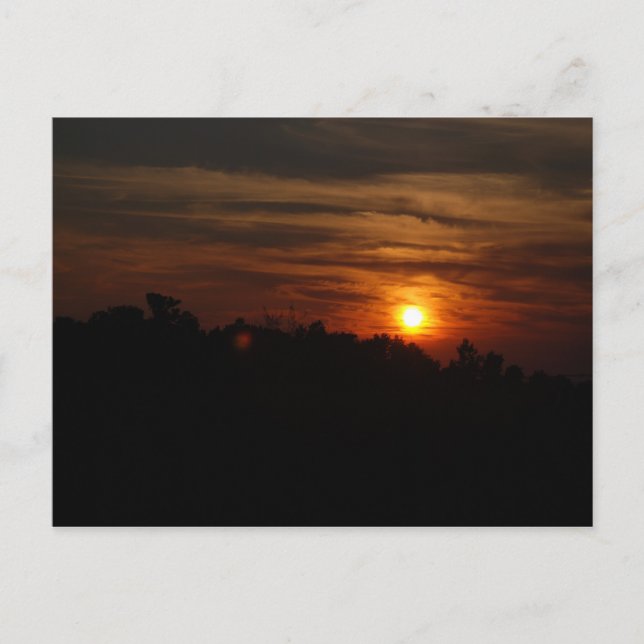 Sonnenuntergang Postkarte (Vorderseite)