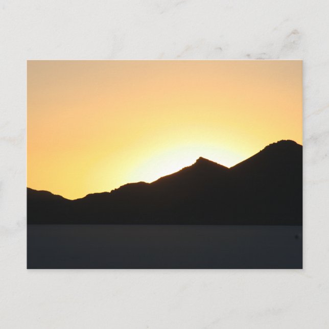 Sonnenuntergang Postkarte (Vorderseite)