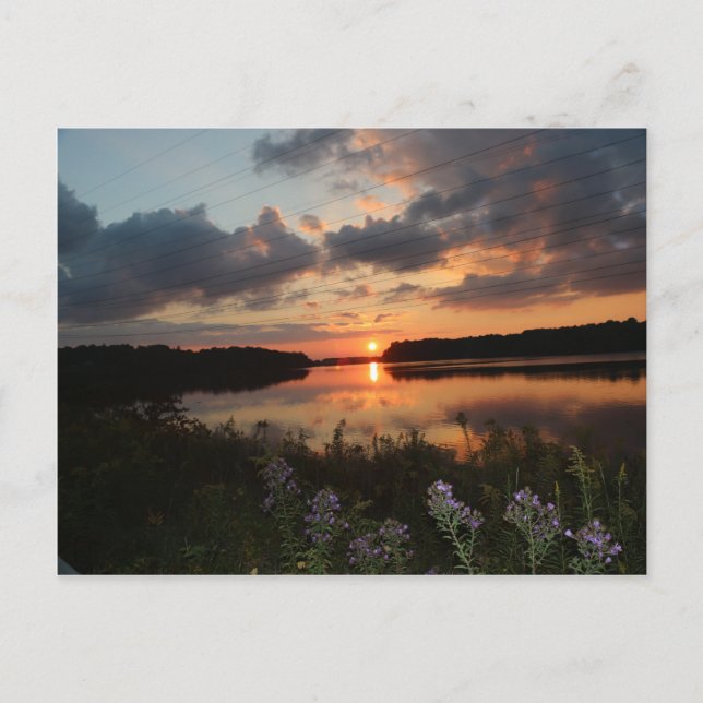 Sonnenuntergang Postkarte (Vorderseite)