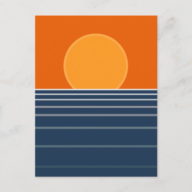 Sonnenuntergang  postkarte (Vorderseite)
